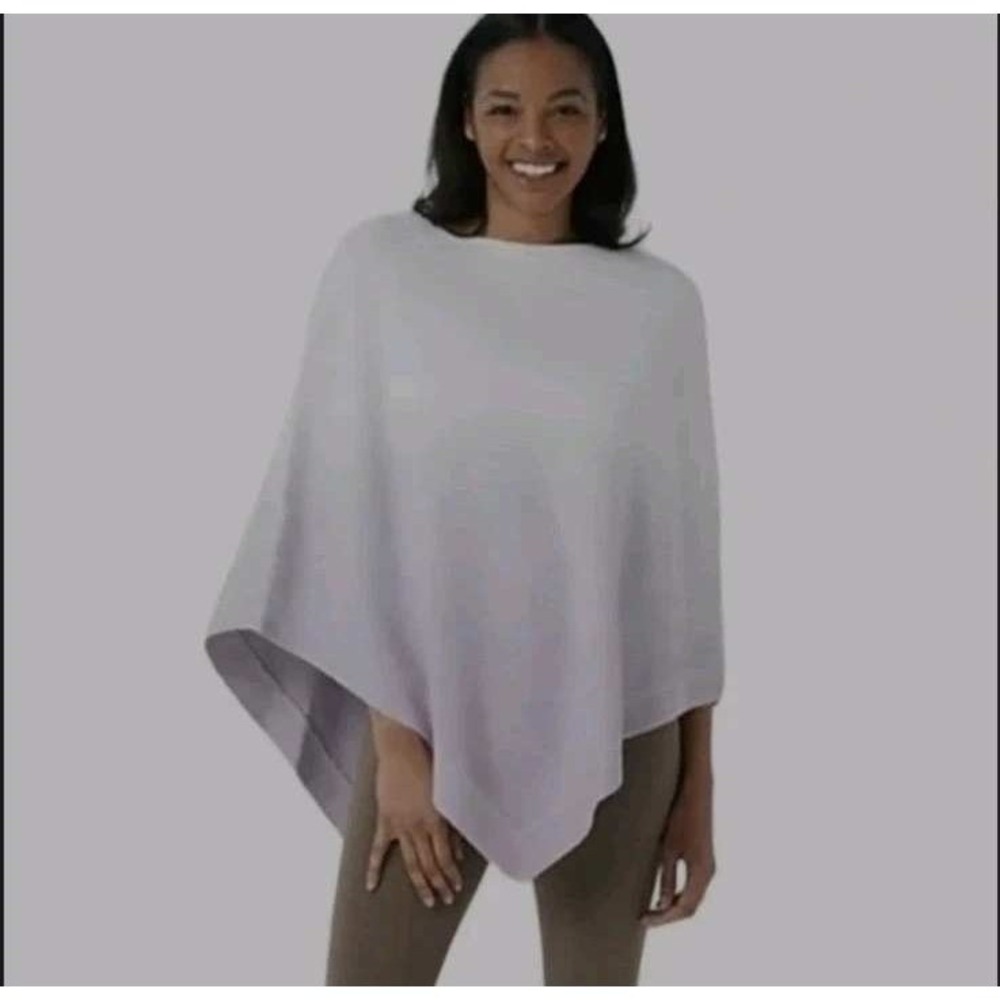 Barefoot Dreams CozyChic Ultra Lite Ocean Breeze Poncho Ombre Soft Violet OS